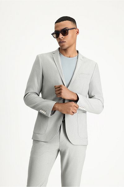 Kiğılı Super Slim Fit - Extra Slim Fit Seersucker Jacket