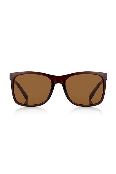 Kinary Men's Sunglasses Frame Brown Shiny Metal Black Gold Striped Shank 2003