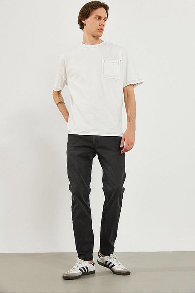 VENA Ανδρικό παντελόνι Smith Coated Black Tapered Fit Jean