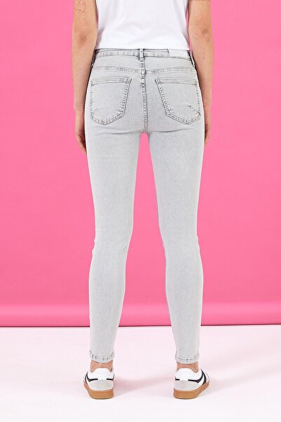 VENA Kadın Gabriella Grey Skinny Jean Pantolon