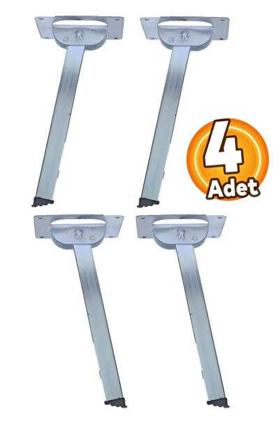 MOPPO Metal, Katlanabilir Yer Sofrası (KAMP MASASI, SEHPA) 40 Cm (4 ADET, VİDALAR DAHİL)