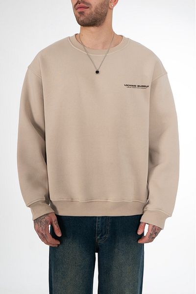 UKHWD SUPPLY Beige Urban Essentials Archive Men's Sweatshirt