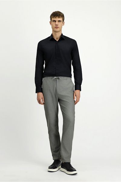Kiğılı Slim Fit Slim Fit Patterned Elastic Waist Drawstring Lycra Trousers
