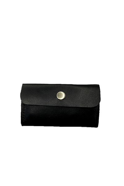 natderi Genuine Leather Snap Card Holder