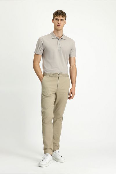 Kiğılı Slim Fit Slim Fit Lycra Drawstring Pants with Elastic Waist