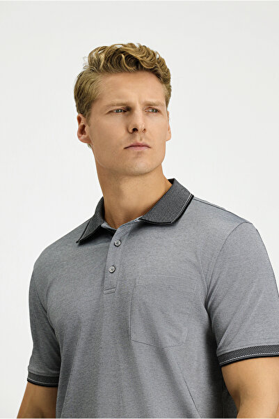 Kiğılı Βαμβακερό μπλουζάκι με κανονική εφαρμογή Polo Neck