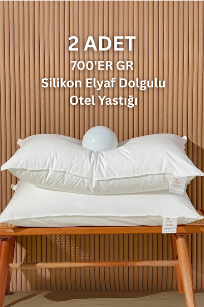 Elyaf Sepeti 2 Adet 1.kalite Silikon Elyaf Yastık 50x70 Ebatlarında