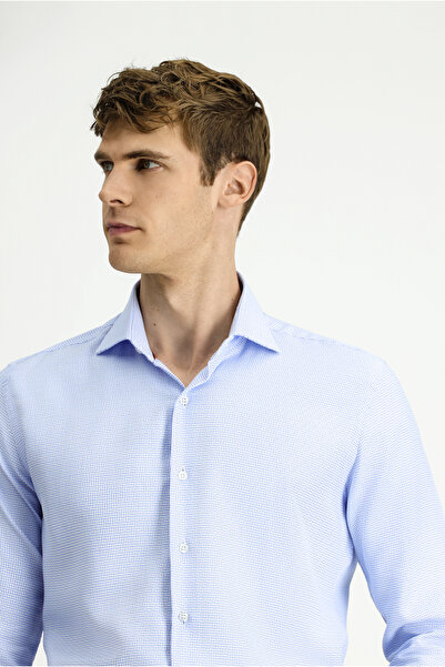 Kiğılı Μακρυμάνικο Slim Fit Slim Fit Κλασικό Βαμβακερό πουκάμισο