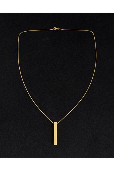 No Future Steel Bar Necklace Ft2268al