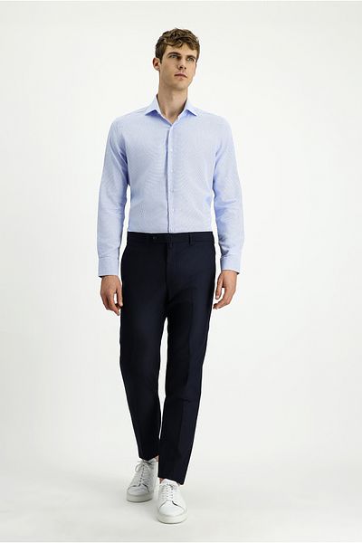 Kiğılı Long Sleeve Slim Fit Slim Fit Classic Patterned Cotton Shirt