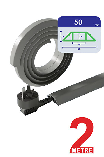 Greentech Esnek Kablo Kanalı Gri / GT-KK07