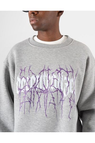 UKHWD SUPPLY Men's Oversize Sweatshirt - Decentralized Society Uk1020Grmj