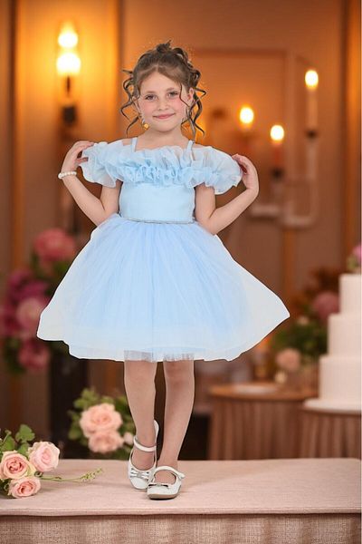 ERDEM KIDS Fata Copii Curea de umar Tulle Nunta Henna Logodna Nunta Ziua de nastere Ocazie speciala Rochie de seara Rochie 1-5 ani