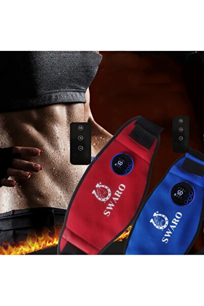 SWARO Spor Yag Kas Masaj Sıkılaşma Kemeri Masaj Egzersiz Kemeri Titreşimli Yardımcı Göbek Eritme