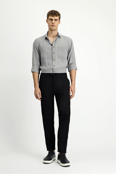 Kiğılı Slim Fit Slim Fit Lycra Drawstring Pants with Elastic Waist