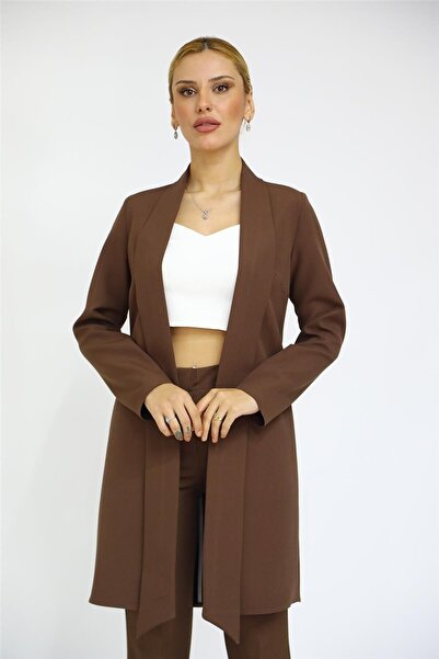 ÖNDER ÖZSOY Japon Ceket-Acı Kahve