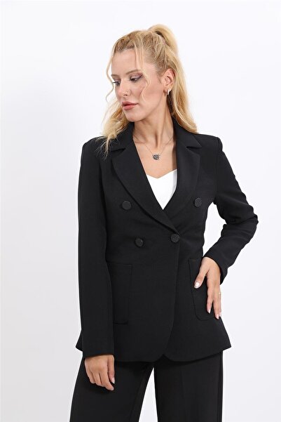 Pocket Bag Jacket-Black