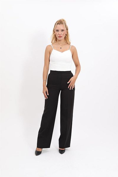 ÖNDER ÖZSOY Wide Leg Trousers - Black