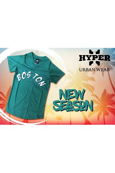 HyperX Boston Mesh Tight Fit Baseball Shirt - Hyp373Ys