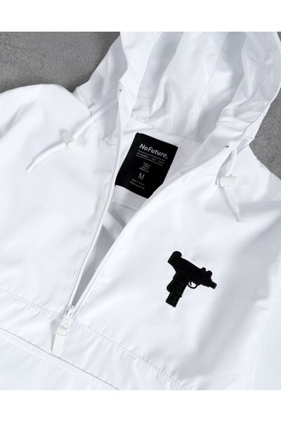 No Future معطف واق من المطر للرجال من Street Style Uzi Half Zip Nf0314by