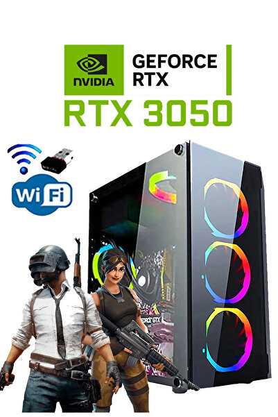 Dmc N258 Windows 11 Ryzen 5 5500 16GB DDR4 RAM,512GB SSD,RTX3050 Oyuncu Masaüstü Bilgisayarı