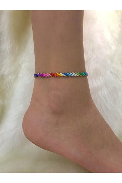 Beykan Kadın Mavi Gökkuşağı Halhal