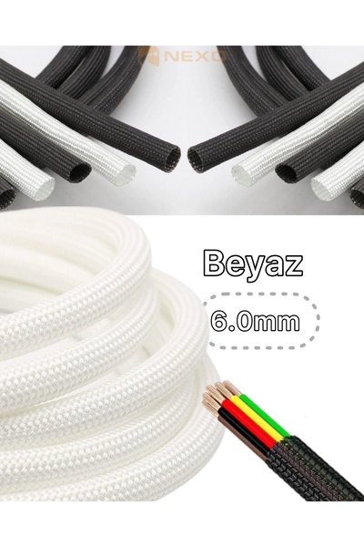Nexo Htg Camelyaf Makaron Siyah 6mm 100mt 800v/450°c