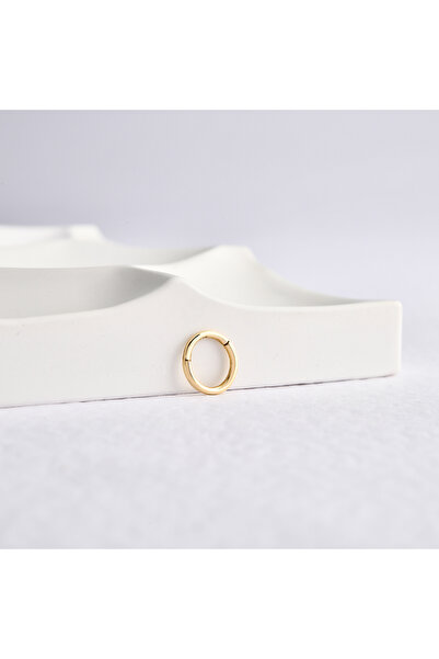 Akar Jewellery 14 Ayar Altın Düz Minimal Halka Piercing