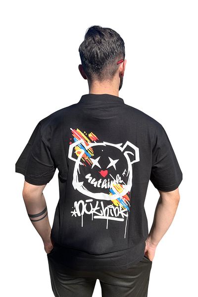OEM Oversized Men's T-shirt, 100% Cotton, Urban Print, Size Xl
