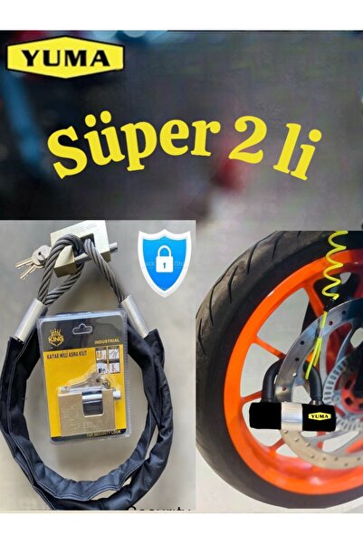 PADRİ Motosiklet 10 Mm Kalınlık 2 Metre Motorsiklet Halatı Scooter Zincir Kil...