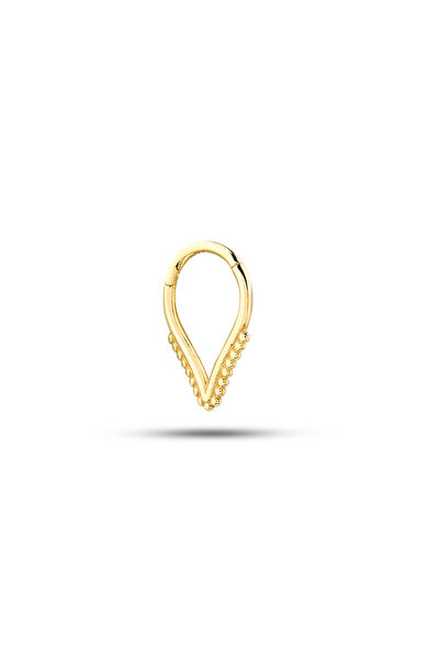 Akar Jewellery 14 Ayar Altın Minimal Halka Piercing