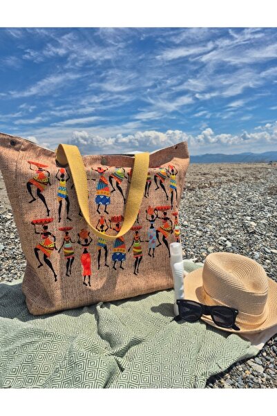 İvaLife İva Kadın Etnik Desenli Plaj Çantası