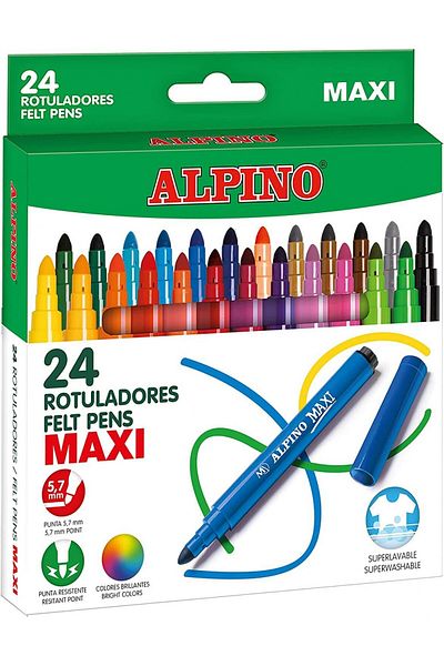 Alpıno Maxi 24-Piece Jumbo Felt Tip Pen / Ar 000007 N