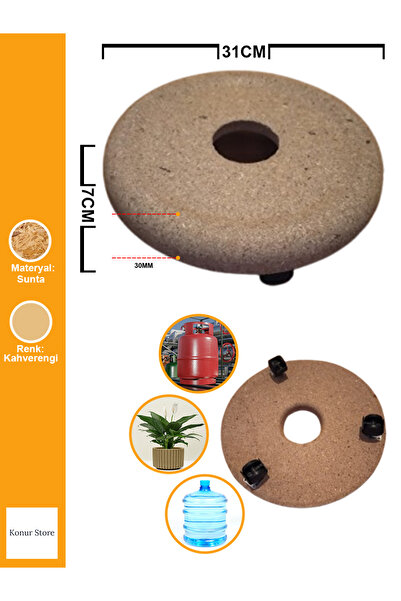 Konur Store Tekerlekli Damacana - Tüp - Çiçeklik- Saksılık Altlığı
