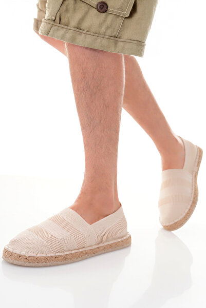 Adım Dünyası Men's Espadrille Knitwear Straw Daily Orthopedic Sole Comfortable