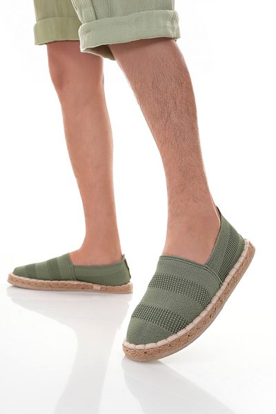 Adım Dünyası Men's Espadrille Knitwear Straw Daily Orthopedic Sole Comfortable