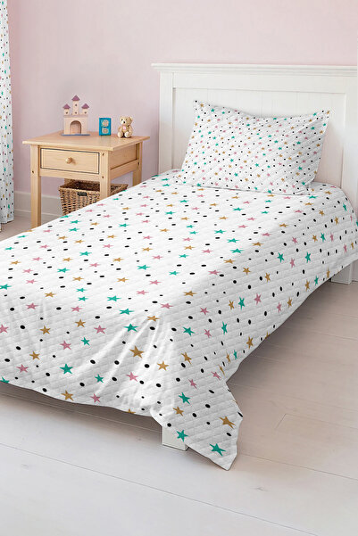 Realhomes مجموعة بيكيه للأطفال والرضع والمراهقين منقوشة بنجوم ونقاط ملونة للج...