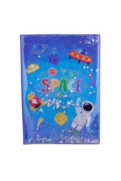 Dolphin Cem Nb-765 Watery Cover Space Model Lined Notebook