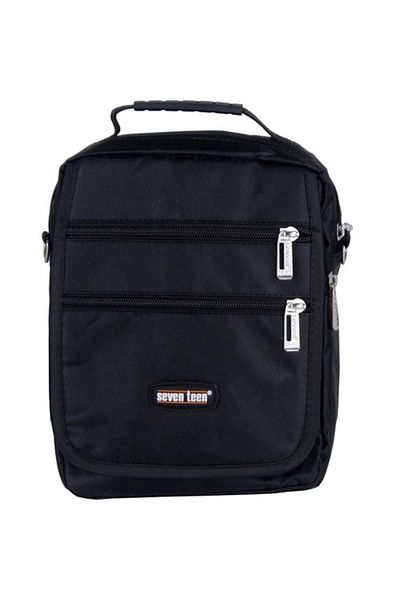 SEVENTEEN Men's Black Handbag - Mixed and Colorful