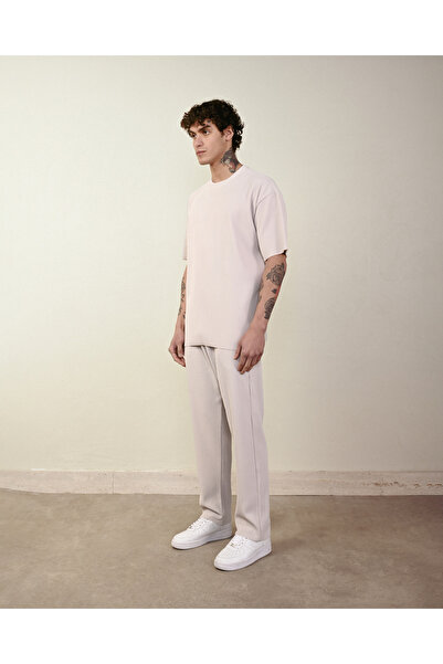 İLKCET MODA Fitilli Oversize Ottoman Pantolon