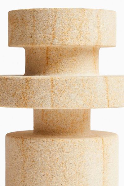 H&M Small sandstone candle holder