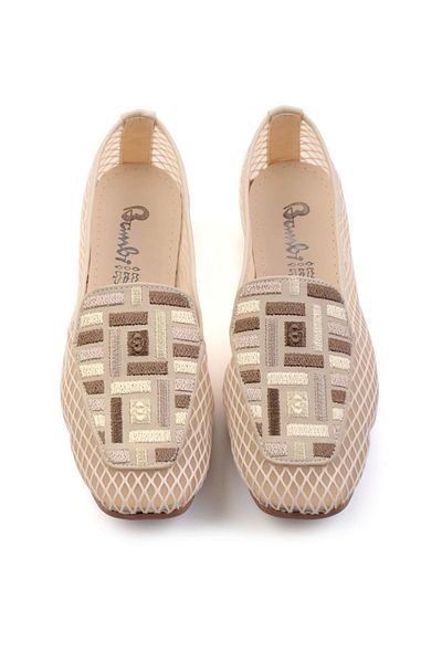 Bambi Beige Women's Ballerina Ballerina K01641021122