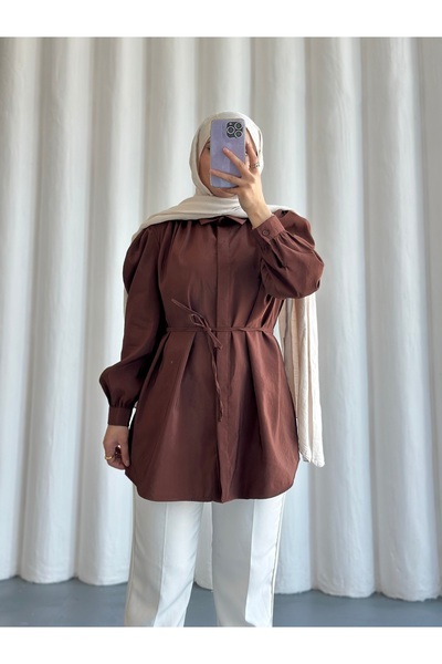 She Olive Modal Tunic with Lacing