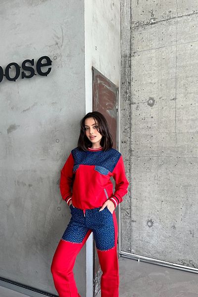 XRAY JEANS Women's Stoned Sweat Basic Pants Tracksuit Set