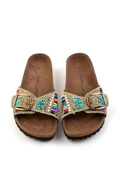 Bambi Gold Women's Slippers K04319811287