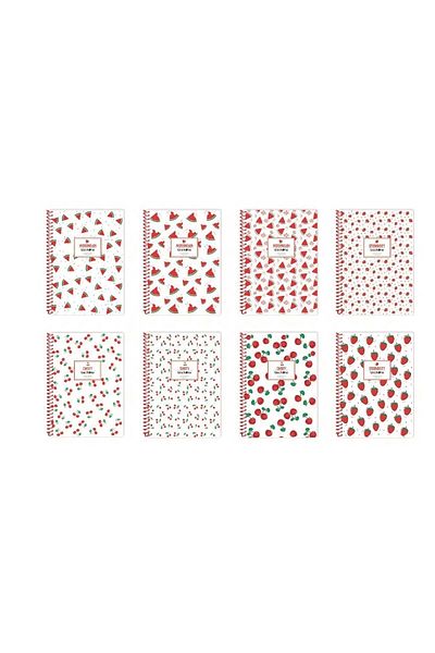 ÇINAR DEFTER Note Summer Mood A4 72 coli Coperți din plastic cu linii Caiet cu spirală