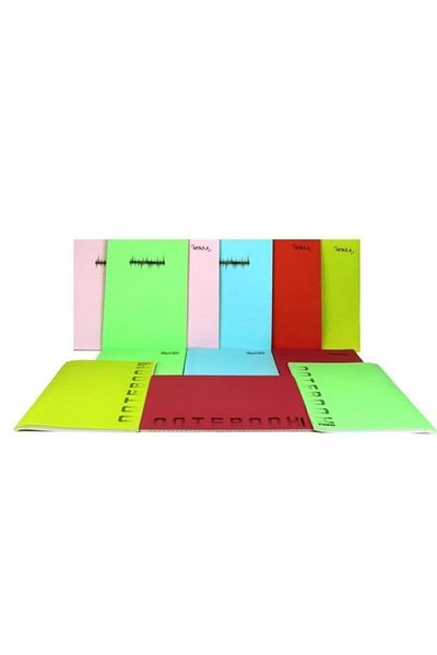 Daphne Defne Nebula A-4 Plastic Cover Notebook Stitched 40 Sheets Checkered