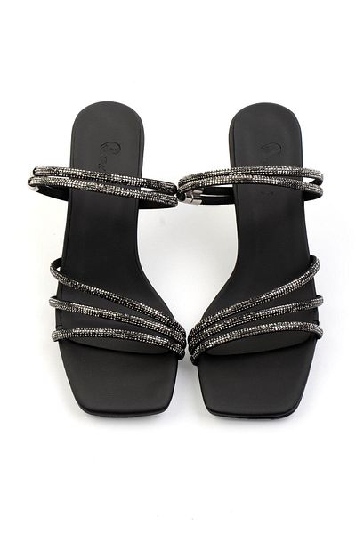 Bambi Pantofi de rochie de seară pentru femei negru mat K 05124160038