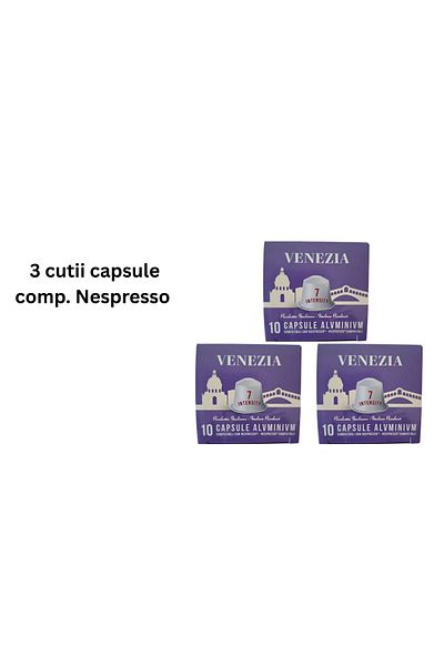 Alunni 3 X Boxes of Nespresso Compatible Capsules - Venezia Arabica, Box of 10 Pieces