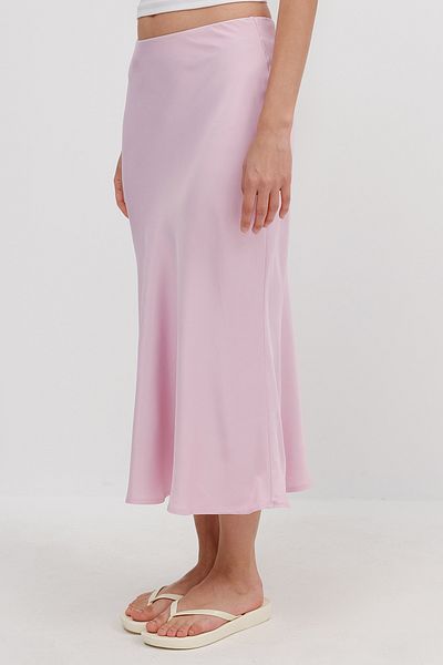 Addax Satin Midi Skirt E16025-T3